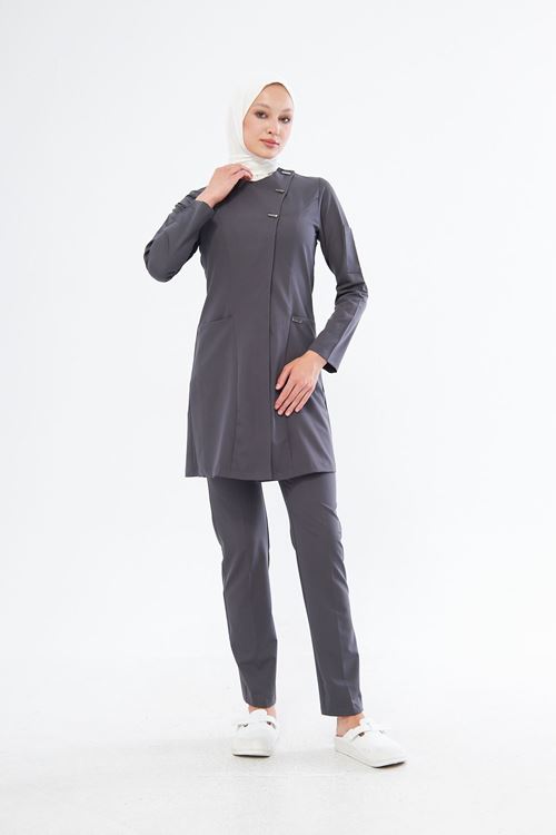 Nef Medikal Elegance Füme Tesettür Takım