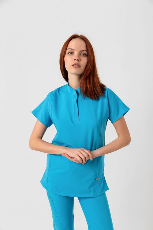 Nef Medikal New Line Turkuaz Mavi Kadın Takım 