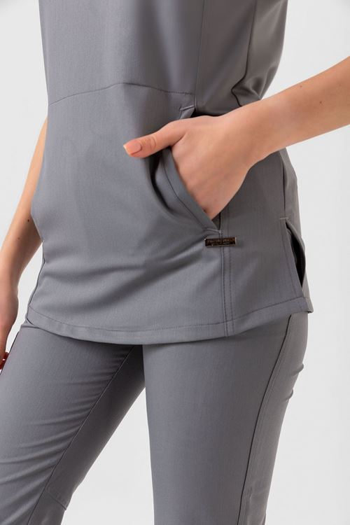 Nef Medikal New Line Gri Kadın Takım