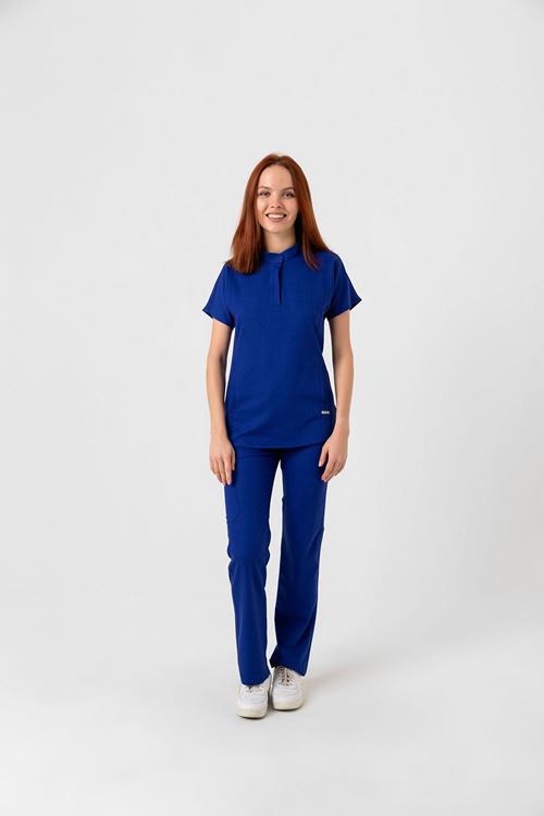 Nef Medikal New Line Saks Mavi Kadın Takım 
