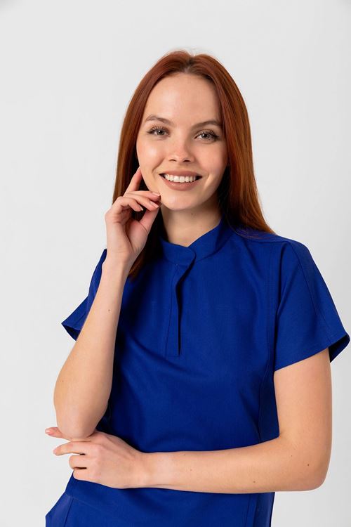 Nef Medikal New Line Saks Mavi Kadın Takım 