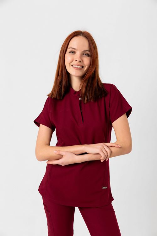 Nef Medikal New Line Bordo Kadın Takım 