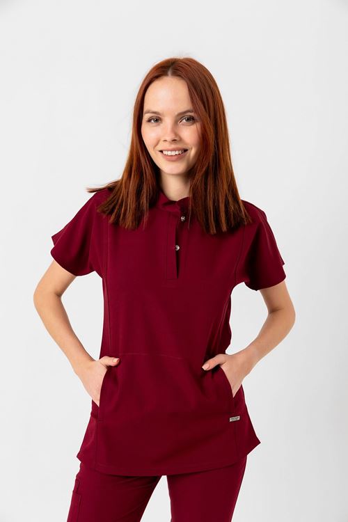 Nef Medikal New Line Bordo Kadın Takım 