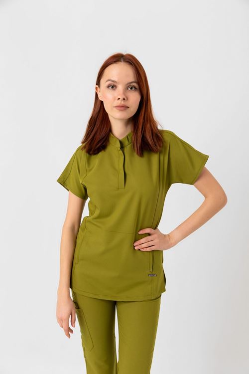 Nef Medikal New Line Yağ Yeşili Kadın Takım