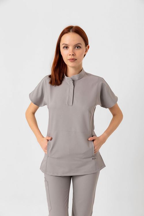 Nef Medikal New Line Bulut Gri Kadın Takım