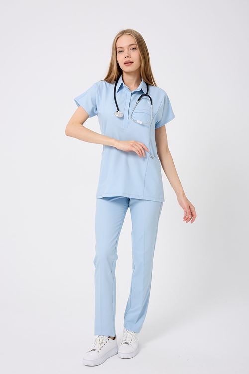 Nef Medikal Planet Bebe Mavi Kadın Takım