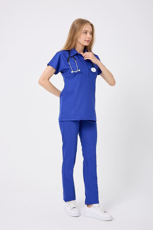 Nef Medikal Planet Saks Mavi Kadın Takım