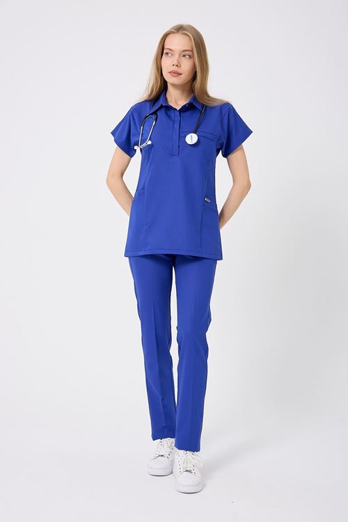 Nef Medikal Planet Saks Mavi Kadın Takım