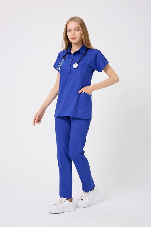 Nef Medikal Planet Saks Mavi Kadın Takım