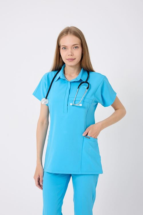 Nef Medikal Planet Turkuaz Mavi Kadın Takım