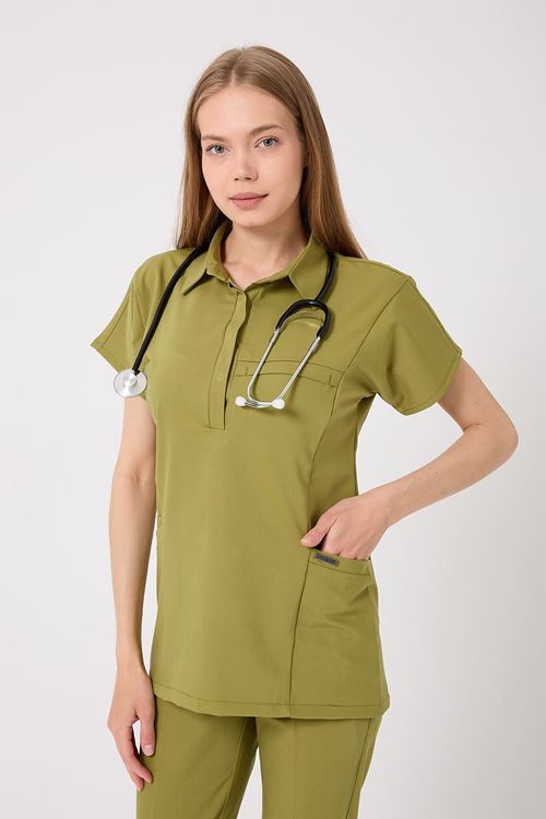 Nef Medikal Planet Yağ Yeşili Kadın Takım