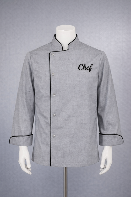 Nef Medikal Chef Üniforma Açık Gri