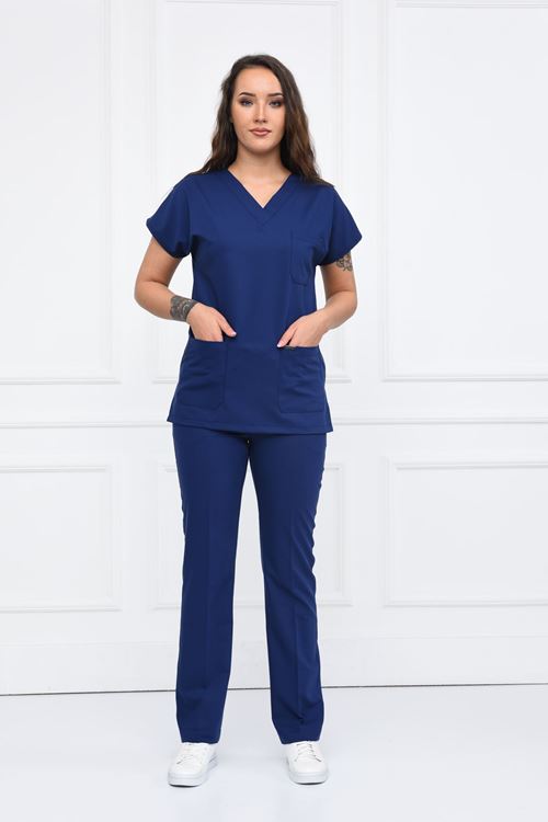 Nefmed Üniforma Greys İndigo Kadın Takım
