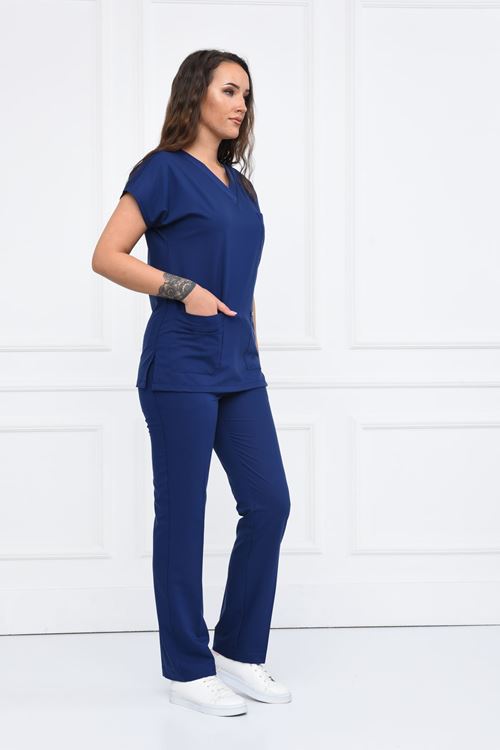 Nefmed Üniforma Greys İndigo Kadın Takım