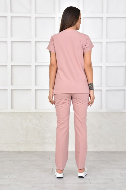 Nefmed Üniforma Greys Pudra Kadın Takım