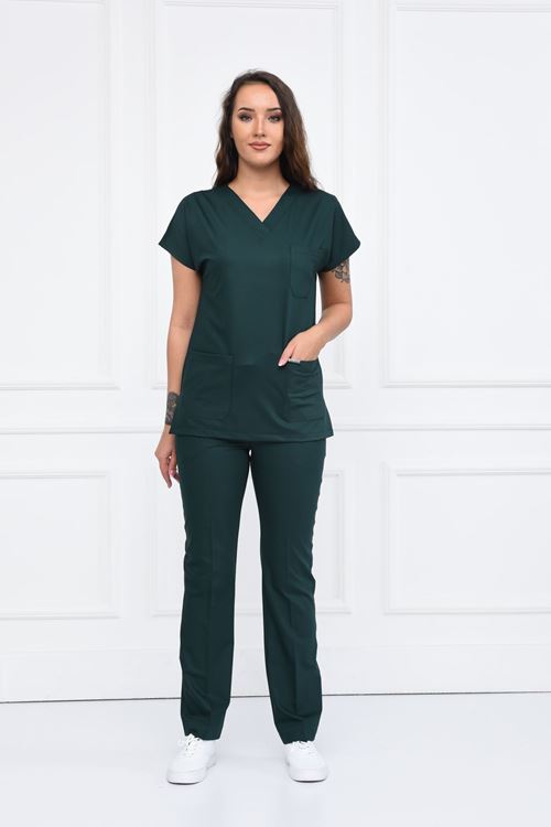 Nefmed Üniforma Greys Avcı Yeşili Kadın Takım