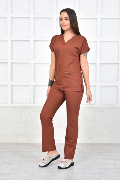 Nefmed Üniforma Greys Kiremit Kadın Takım