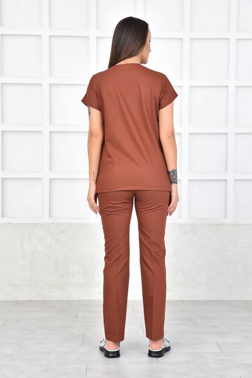 Nefmed Üniforma Greys Kiremit Kadın Takım