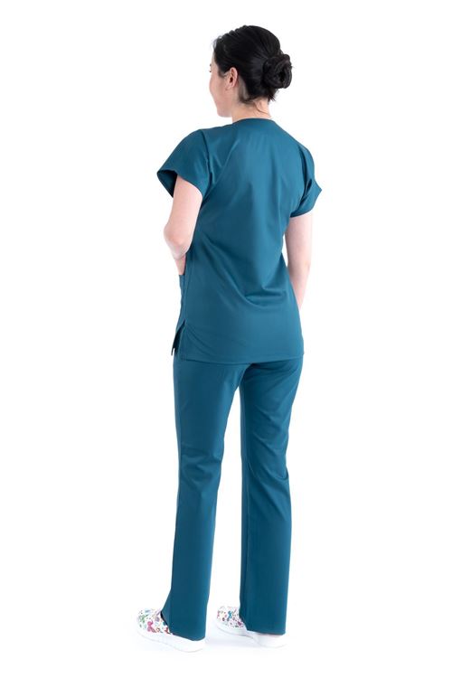 Nefmed Üniforma Greys Petrol Yeşili Kadın Takım