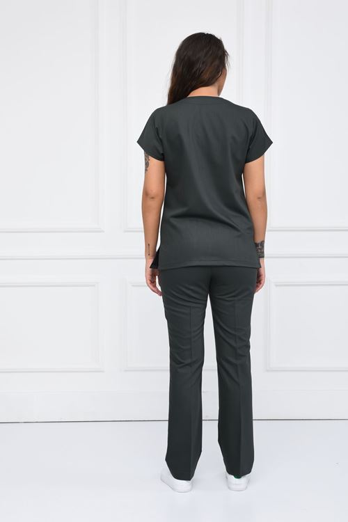 Nefmed Üniforma Greys Haki Kadın Takım