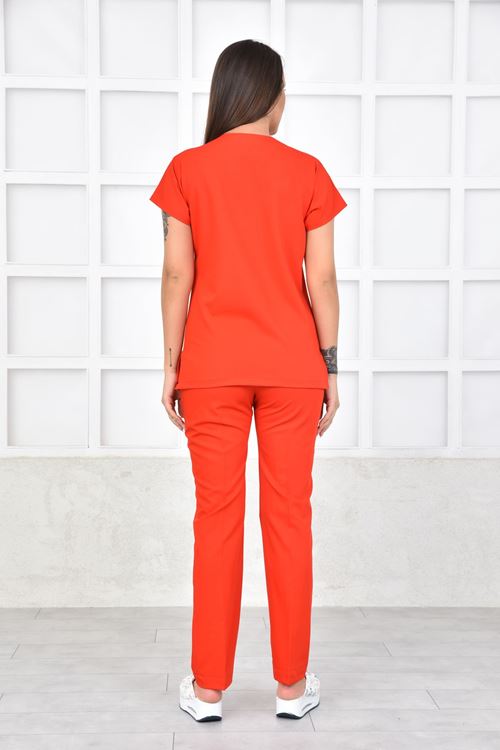 Nefmed Üniforma Greys Turuncu Kadın Takım