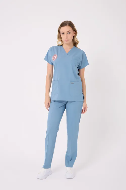 Kadın Takım Hekim/Doktor Forması Alaskan Blue