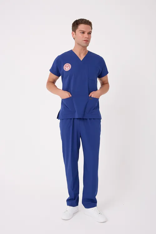Erkek Takım Temizlik Personeli Forması Dazzing Blue